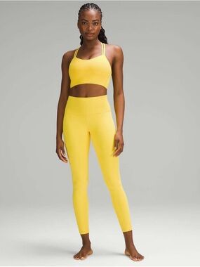Lululemon Women's Yellow High Waist Leggings Size 4
